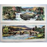 BR(Sc) Carriage Prints, a loose pair comprising: The Falls, Invermoriston, Inverness-shire and Old