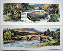 BR(Sc) Carriage Prints, a loose pair comprising: The Falls, Invermoriston, Inverness-shire and Old