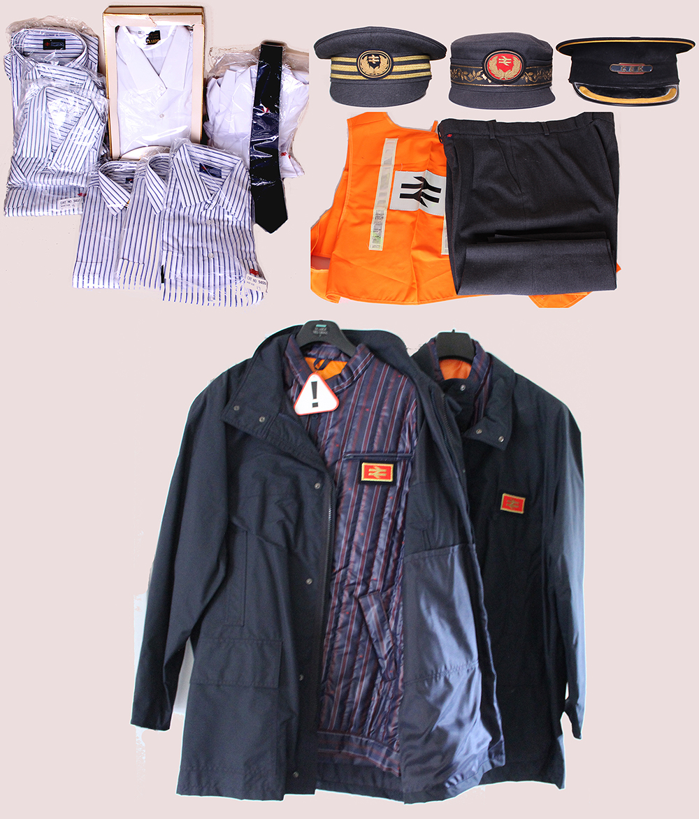 British Rail Uniform items to include: 11 brand new Shirts 8 of which ...