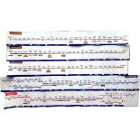 London Underground self adhesive vinyl Line Diagrams to include: Central Line; Bakerloo; Piccadilly.