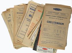 A collection of approximately 75 BR Handbills and brochures to include Cheltenham Races,