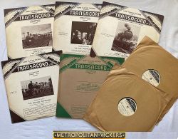 Early Transacord Ltd Records, qty seven shellac to include five long play and two 78rpm.