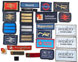 British Rail enamel and sew-on Badges, a small collection comprising: enamel – Freightliner