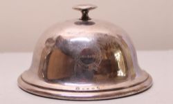 NER silver plate Cloche bearing the NER garter crest showing Refreshment Rooms Darlington. Made by