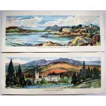 BR(Sc) Carriage Prints, a loose pair comprising: Kyle of Lochalsh Kyleakin Ferry, Western