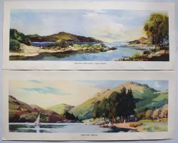 BR(Sc) Carriage Prints, a loose pair comprising: Western Highlands, Near Morar by Jack Merriott