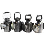 Handlamp selection to include: LMS 3 aspect Austerity; SR 4 aspect; BR(M); BR. All complete. (4