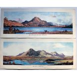 BR(Sc) Carriage Prints, a loose pair comprising: Ben Slioch and Loch Maree, Wester Ross and Ben