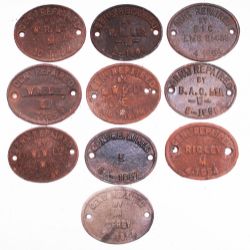Generally Repair Plates qty 10 comprising: Rigley 1954; B A C Ltd 1956; S I C LMS 18439 1964; WR Ltd