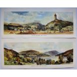 BR(Sc) Carriage Prints, a loose pair comprising: Wallace Monument, near Stirling and Inveraray