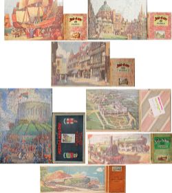GWR Jigsaws, quantity 7: Drake Goes West complete with original box; Brazenose College Oxford