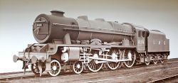 Official Works Photograph of LMS 6104 SCOTTISH BORDERER signed lower right by H G Ivatt with the