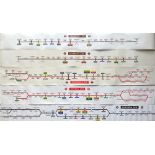 London Underground paper Line Diagrams to include Northern Line 1984; Central Line 1971 & 1981;