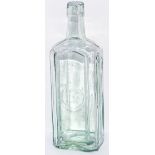 Furness Railway clear glass Beer Bottle with FRC on the front, stands 9 inches tall. Only the