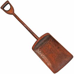 Midland Railway Malt/Grain Shovel. Solid Elm branded MRCo on the handle. Measures 41 inches overall.