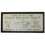 Carriage print EXPLORE THE ISLE OF WIGHT HOLIDAY RUNABOUT TICKETS ON SALE AT ALL ISLE OF WIGHT