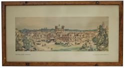 Carriage print THE ROYAL BATHS HARROGATE by Henry Rushbury R.A. from the LNER post war series. In an