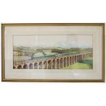 Original artwork by Richard Ward for the Southern Region carriage print DIRECT ELECTRIC SERVICES
