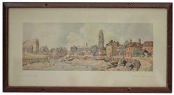 LNER carriage Print BOSTON, LINCOLNSHIRE by Freda Marston R.O.I., R.I. from the LNER Post-War