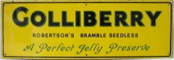Advertising enamel sign GOLLIBERRY ROBERTSON'S BRAMBLE SEEDLESS A PERFECT JELLY PRESERVE. In very