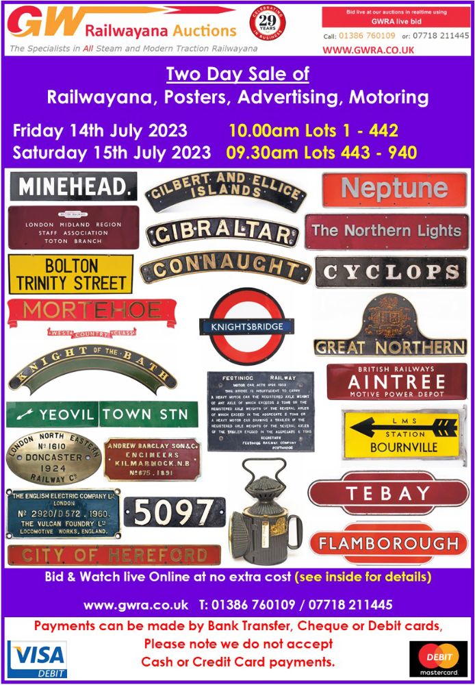 Railwayana, Posters, Paintings and Advertising Signs