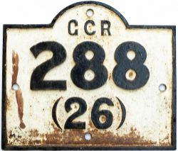Great Central Railway cast iron Viaduct Plate GCR 288(26). Ex Weekday Cross viaduct Nottingham. in