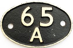 Shedplate 65A Eastfield 1948-November 1966 for steam. This ex NBR shed housed a star studded