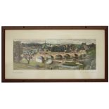 Carriage Print KELSO, ROXBURGHSHIRE by Stanley Badmin RWS from the LNER BR Series approx 1948. In an