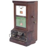 Great Western Railway mahogany cased double line Spagnoletti block instrument face marked UP and