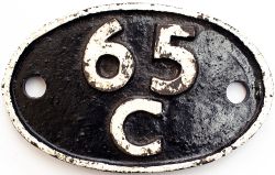 Shedplate 65C Parkhead 1949-10/65. This ex NBR shed had a substantial allocation throughout the