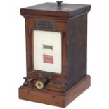 GWR Spagnoletti mahogany cased signal box Lamp In Out Instrument complete with brass plate 1.2.8.38.