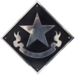 British Railways Stainless steel depot plaque for Immingham depicting the Star and Garter as