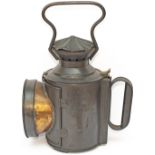 Barry Railway 3 aspect handlamp of South Wales Pattern, body stamped BR Co 639 with drum stamped