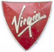 Virgin Super Voyager class 221 cast aluminium nose cone badge. In as removed condition measures 10.