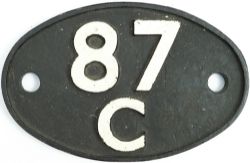 Shedplate 87C Danygraig 1949 to January 1960 for steam, March 1964 totally. This ex R&SBR shed was