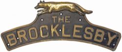 Nameplate THE BROCKLESBY ex Gresley D49 4-4-0 built at Darlington in 1934 and originally numbered