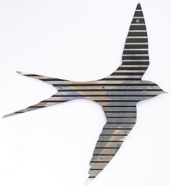 Stainless steel Intercity Swallow, right hand facing, as removed from a class 43 HST numbered