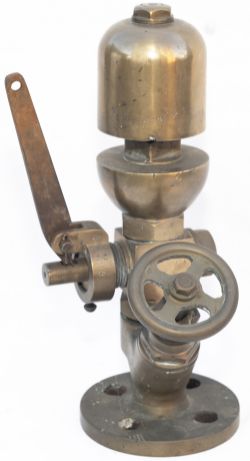 London & North Eastern Railway standard B1 type steam locomotive whistle complete with valve and