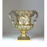 A George IV silver gilt wine cooler / cup