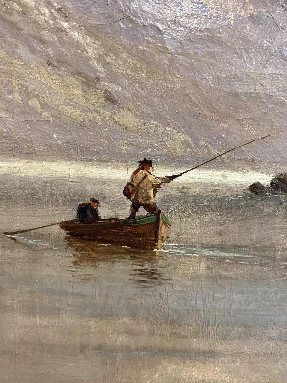 Alfred de Breanski RBA (British, 1852-1928), 'Stronachlacher', Loch Scene, oil, 77 x 127cm - Image 7 of 12