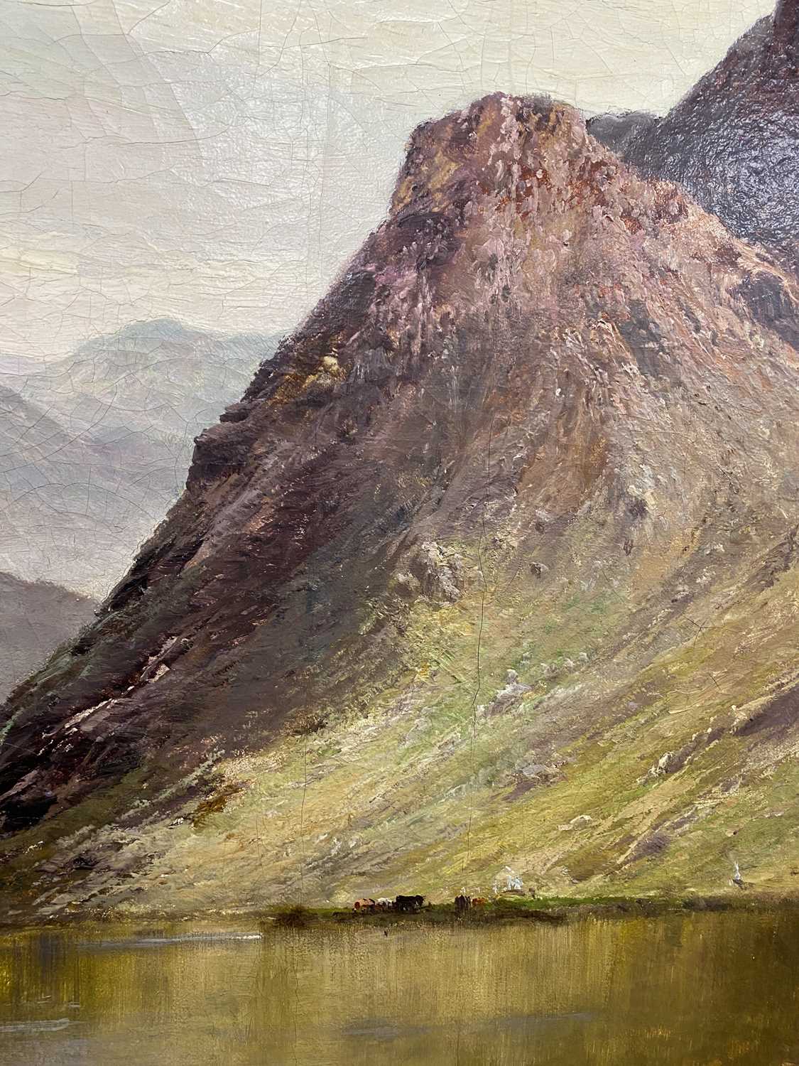 Alfred de Breanski RBA (British, 1852-1928), 'Stronachlacher', Loch Scene, oil, 77 x 127cm - Image 8 of 12
