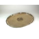 A large German silver tray of Bismarck interest