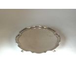 A George V silver salver