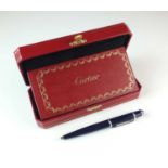 A cased Cartier ballpoint pen