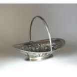 A George III silver bread basket