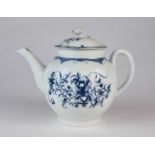 Caughley 'Mansfield' teapot and cover, circa 1776-82