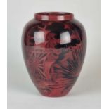 Bernard Moore red flambe vase