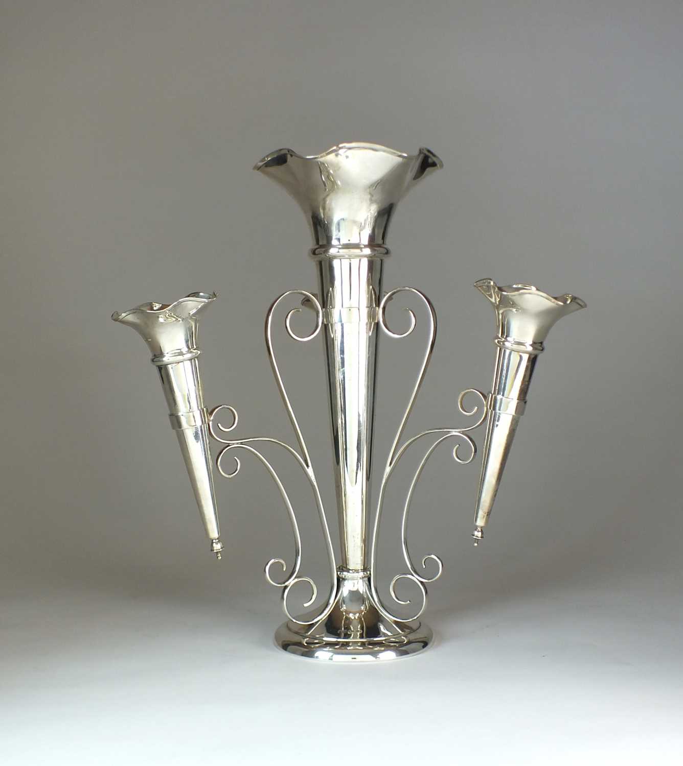 A George V silver epergne