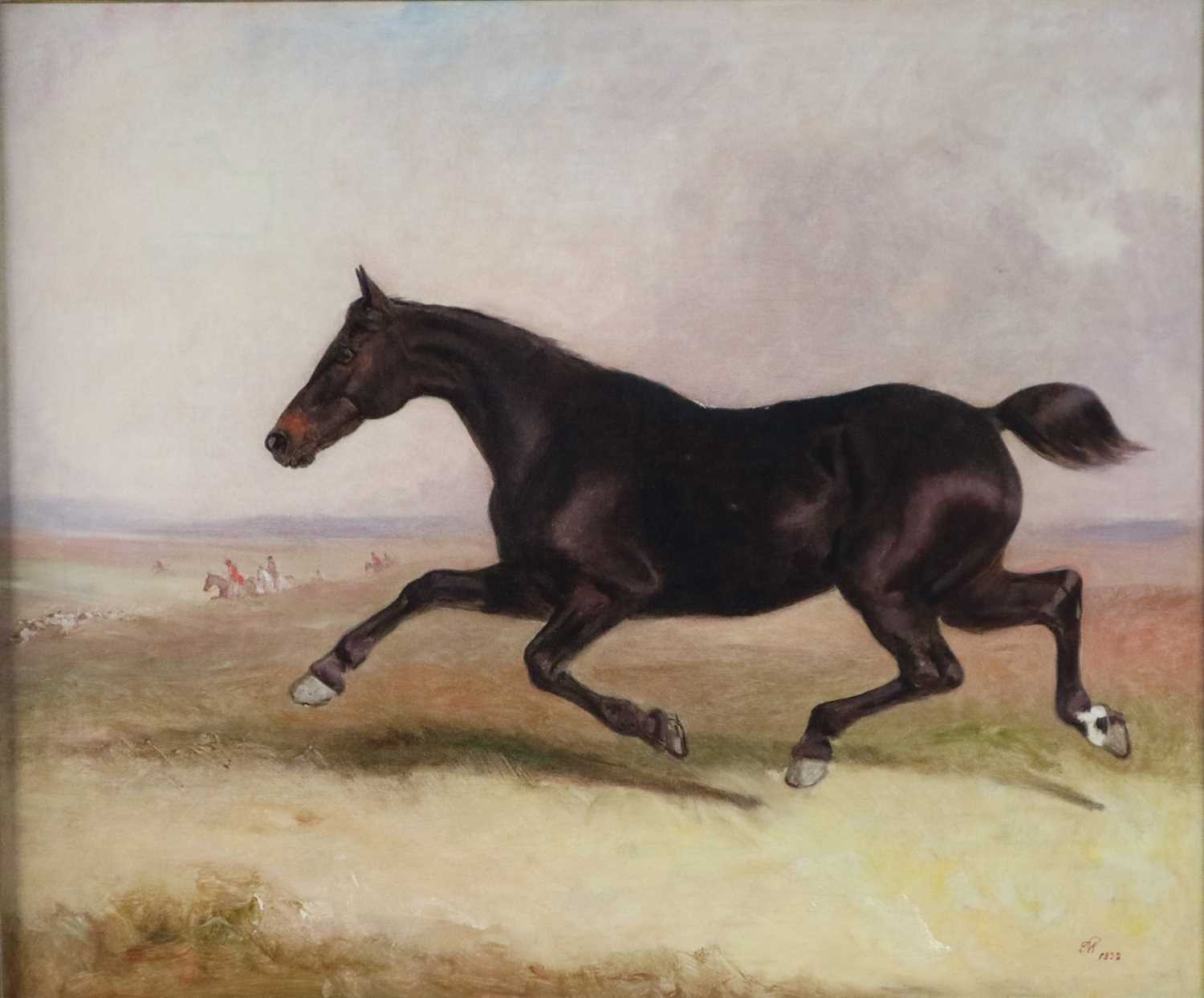 Thomas Woodward (English, 1801-1852), Runaway Hunter, oil, 51 x 61cm