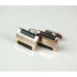 A pair of Bvlgari silver cufflinks